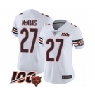 Women's Chicago Bears #27 Sherrick McManis White Vapor Untouchable Limited Player 100th Season Football Jersey