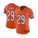 Women's Chicago Bears #29 Tarik Cohen Orange Alternate 100th Season Limited Football Jersey