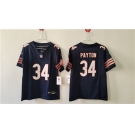 Women's Chicago Bears #34 Walter Payton Navy 2024 Draft F.U.S.E. Vapor Football Stitched Jersey