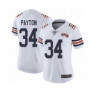 Women's Chicago Bears #34 Walter Payton White 100th Season Limited Football Jersey