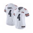 Women's Chicago Bears #4 Chase Daniel White 100th Season Limited Football Jersey