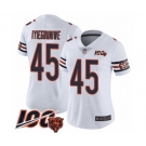 Women's Chicago Bears #45 Joel Iyiegbuniwe White Vapor Untouchable Limited Player 100th Season Football Jersey