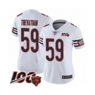 Women's Chicago Bears #59 Danny Trevathan White Vapor Untouchable Limited Player 100th Season Football Jersey