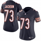 Women's Chicago Bears #73 Jonah Jackson Navy 2025 Vapor Stitched Jersey