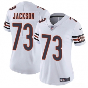 Women's Chicago Bears #73 Jonah Jackson White 2025 Vapor Stitched Jersey
