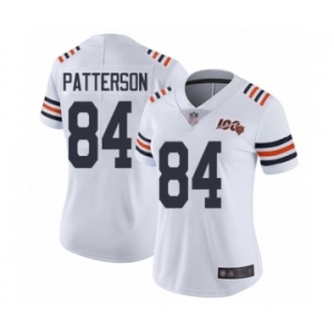 Women's Chicago Bears #84 Cordarrelle Patterson White 100th Season Limited Football Jersey