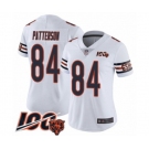 Women's Chicago Bears #84 Cordarrelle Patterson White Vapor Untouchable Limited Player 100th Season Football Jersey