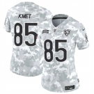 Women's Chicago Bears #85 Cole Kmet 2024 F.U.S.E Arctic Camo Salute To Service Limited Stitched Football Jersey