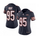 Women's Chicago Bears #95 Richard Dent Navy Blue Team Color 100th Season Limited Football Jersey