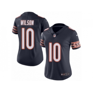 Women's Nike Chicago Bears #10 Marquess Wilson Limited Navy Blue Rush NFL Jersey