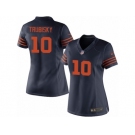 Women's Nike Chicago Bears #10 Mitchell Trubisky Limited Navy Blue 1940s Throwback Alternate NFL Jersey