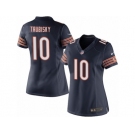 Women's Nike Chicago Bears #10 Mitchell Trubisky Limited Navy Blue Team Color NFL Jersey