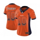 Women's Nike Chicago Bears #10 Mitchell Trubisky Limited Orange Rush Drift Fashion NFL Jersey