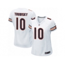 Women's Nike Chicago Bears #10 Mitchell Trubisky Limited White NFL Jersey