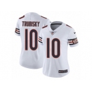 Women's Nike Chicago Bears #10 Mitchell Trubisky Vapor Untouchable Limited White NFL Jersey