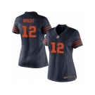 Women's Nike Chicago Bears #12 Kendall Wright Limited Navy Blue 1940s Throwback Alternate NFL Jersey