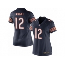 Women's Nike Chicago Bears #12 Kendall Wright Limited Navy Blue Team Color NFL Jersey