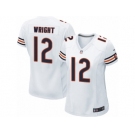 Women's Nike Chicago Bears #12 Kendall Wright Limited White NFL Jersey