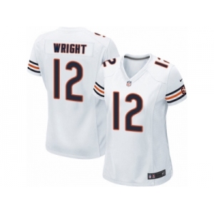 Women's Nike Chicago Bears #12 Kendall Wright Limited White NFL Jersey