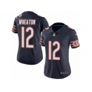 Women's Nike Chicago Bears #12 Markus Wheaton Vapor Untouchable Limited Navy Blue Team Color NFL Jersey