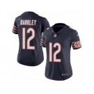 Women's Nike Chicago Bears #12 Matt Barkley Limited Navy Blue Rush NFL Jersey