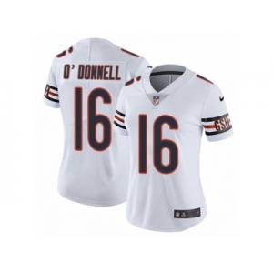 Women's Nike Chicago Bears #16 Pat O'Donnell Vapor Untouchable Limited White NFL Jersey