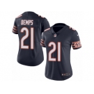 Women's Nike Chicago Bears #21 Quintin Demps Limited Navy Blue Rush NFL Jersey