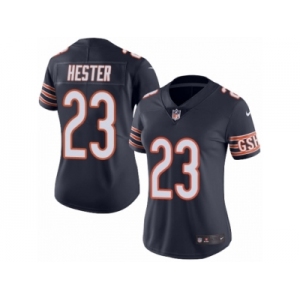 Women's Nike Chicago Bears #23 Devin Hester Limited Navy Blue Rush NFL Jersey