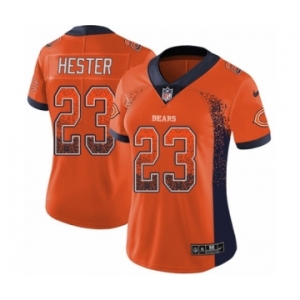 Women's Nike Chicago Bears #23 Devin Hester Limited Orange Rush Drift Fashion NFL Jersey