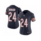 Women's Nike Chicago Bears #24 Jordan Howard Limited Navy Blue Rush NFL Jersey