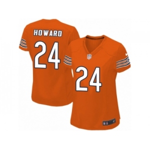 Women's Nike Chicago Bears #24 Jordan Howard Limited Orange Alternate NFL Jersey