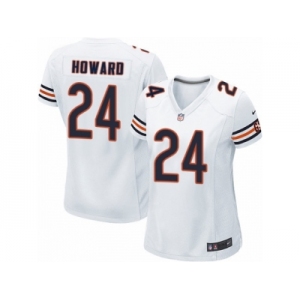 Women's Nike Chicago Bears #24 Jordan Howard Limited White NFL Jersey