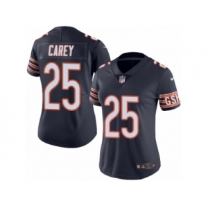 Women's Nike Chicago Bears #25 Ka'Deem Carey Limited Navy Blue Rush NFL Jersey