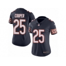 Women's Nike Chicago Bears #25 Marcus Cooper Limited Navy Blue Rush NFL Jersey