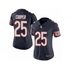 Women's Nike Chicago Bears #25 Marcus Cooper Limited Navy Blue Rush NFL Jersey