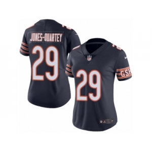 Women's Nike Chicago Bears #29 Harold Jones-Quartey Limited Navy Blue Rush NFL Jersey