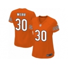 Women's Nike Chicago Bears #30 B.W. Webb Limited Orange Alternate NFL Jersey