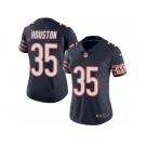 Women's Nike Chicago Bears #35 Johnthan Banks Limited Navy Blue Rush NFL Jersey