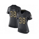 Women's Nike Chicago Bears #38 Adrian Amos Limited Black 2016 Salute to Service NFL Jersey