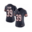 Women's Nike Chicago Bears #39 Jacoby Glenn Limited Navy Blue Rush NFL Jersey