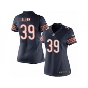 Women's Nike Chicago Bears #39 Jacoby Glenn Limited Navy Blue Team Color NFL Jersey