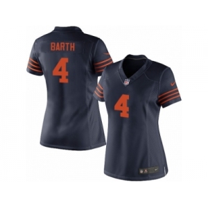 Women's Nike Chicago Bears #4 Connor Barth Limited Navy Blue 1940s Throwback Alternate NFL Jersey