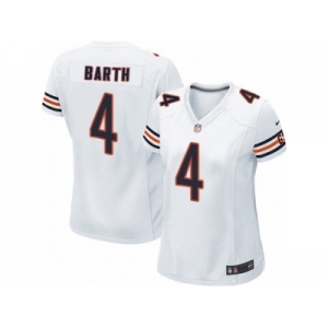 Women's Nike Chicago Bears #4 Connor Barth Limited White NFL Jersey