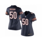 Women's Nike Chicago Bears #50 Jerrell Freeman Limited Navy Blue Team Color NFL Jersey