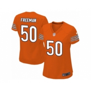 Women's Nike Chicago Bears #50 Jerrell Freeman Limited Orange Alternate NFL Jersey