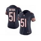 Women's Nike Chicago Bears #51 Dick Butkus Limited Navy Blue Rush NFL Jersey