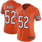 Women's Nike Chicago Bears #52 Khalil Mack Orange Alternate Vapor Untouchable Limited Player NFL Jersey