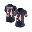 Women's Nike Chicago Bears #54 Brian Urlacher Limited Navy Blue Rush NFL Jersey