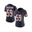 Women's Nike Chicago Bears #59 Danny Trevathan Limited Navy Blue Rush NFL Jersey