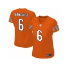 Women's Nike Chicago Bears #6 Mark Sanchez Limited Orange Alternate NFL Jersey